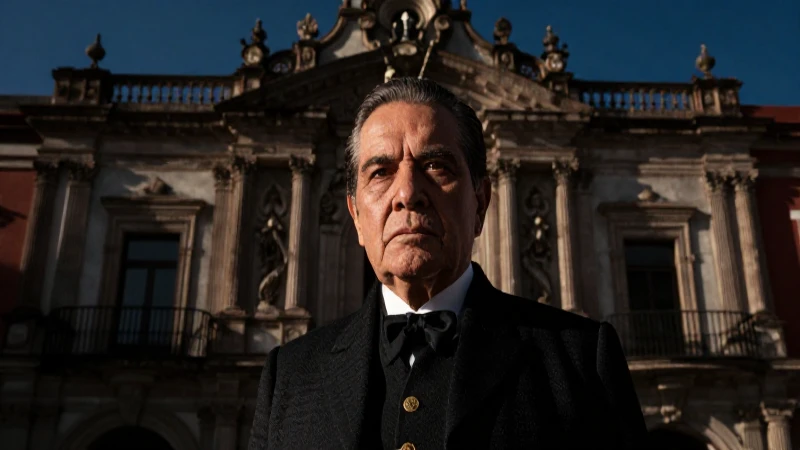 Descarga la Línea de Tiempo de la Historia de México Aquí 6 Retrato de Díaz con arquitectura colonial iluminada