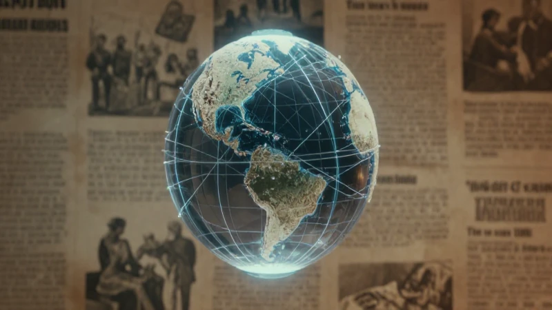 Cómo es la línea de tiempo de la historia universal 7 Red global difusa con iluminación cinematográfica