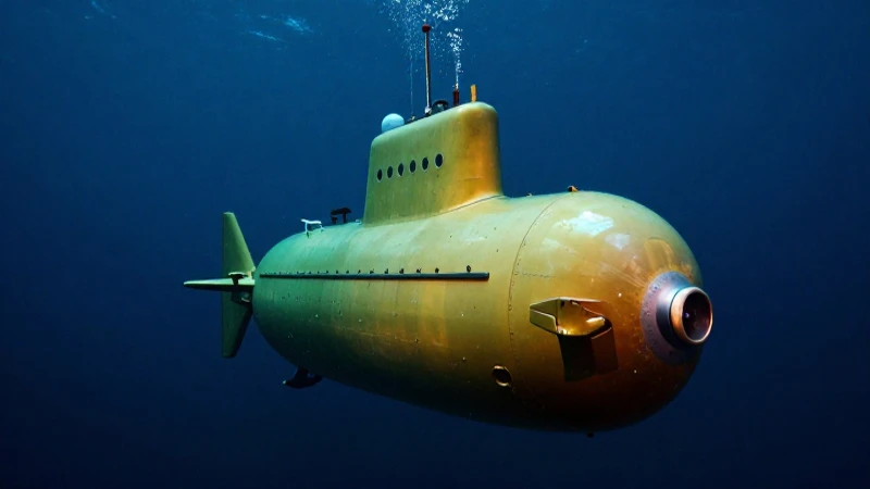 Submarino antiguo en profundidades oceánicas oscuras