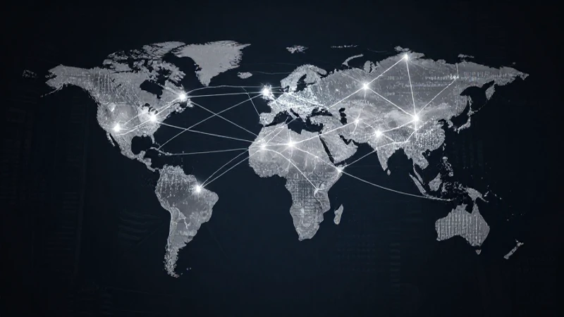 Cómo ha evolucionado la industria a lo largo del tiempo 7 Red global interconectada, iluminación dramática