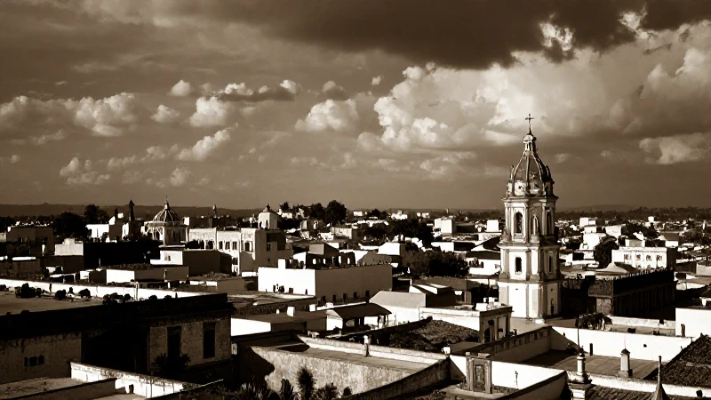 Panorama sepia de Emiliano Zapata dramático