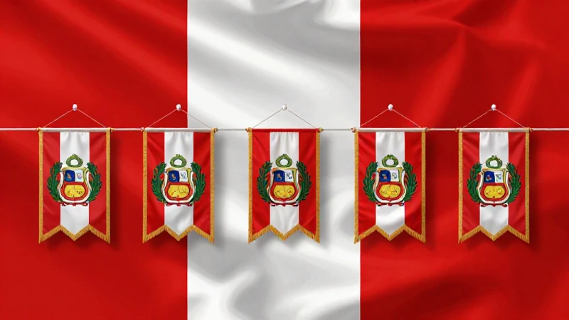 Línea de tiempo de la bandera del Perú: Historia y Evolución 8 Banderas peruanas históricas bajo luz artística
