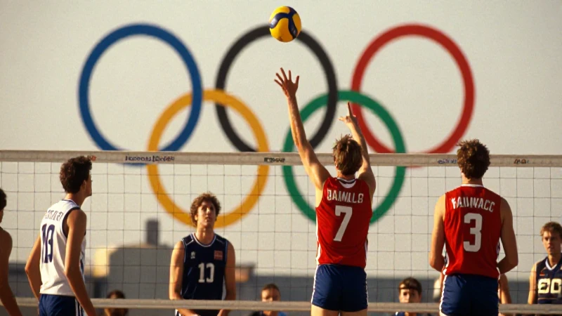 Cómo ha evolucionado el voleibol a lo largo del tiempo 4 Jugadores de voleibol vintage con luz dorada