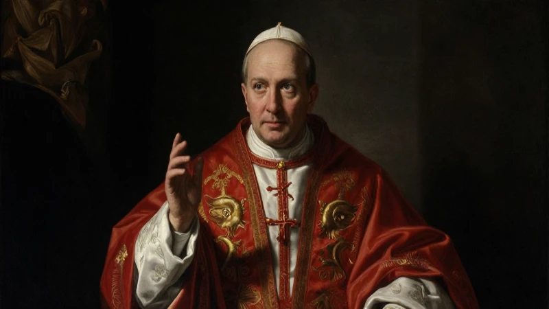Pintura barroca dramática del Papa, cinematográfica