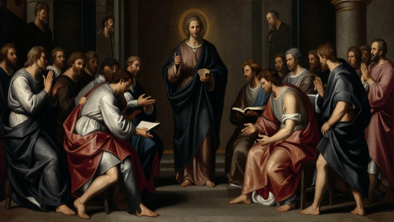 Pintura bíblica católica, tenebrismo y bajo ángulo