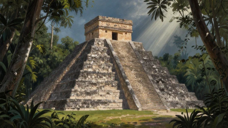 Evolución histórica de las culturas mesoamericanas en México 5 Pirámide maya se derrumba bajo la selva
