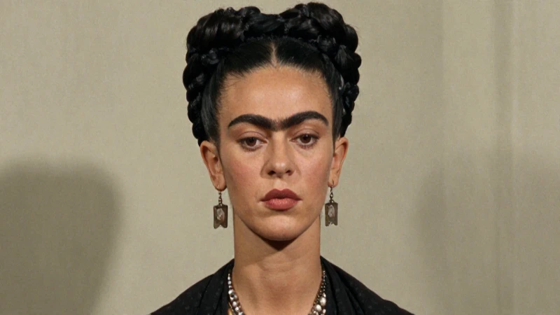 Retrato de Frida Kahlo, melancólico y suave