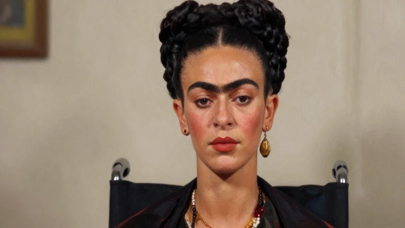 Autorretrato íntimo de Frida con silla de ruedas