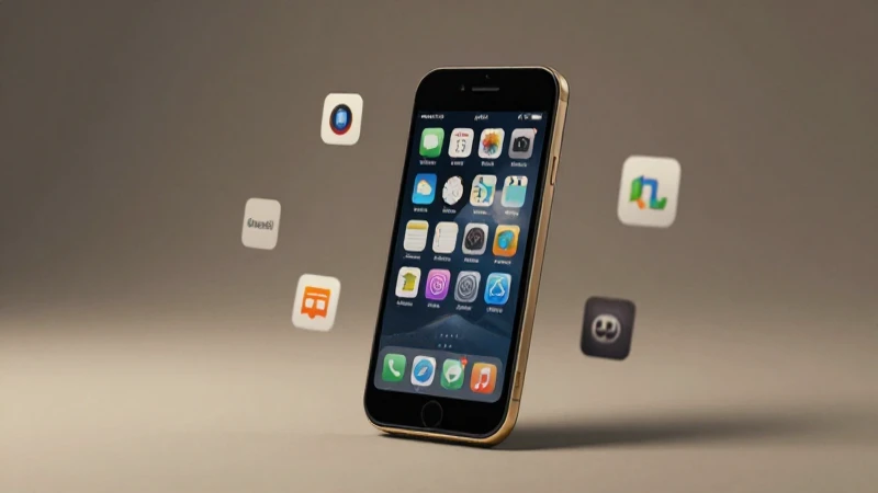 Cómo ha evolucionado el iPhone a lo largo de los años 3 iPhone antiguo con iconos flotantes, cinematográfico