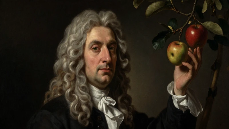 Cuáles son los hitos y descubrimientos clave de Newton 8 Retrato dramático de Newton con claroscuro