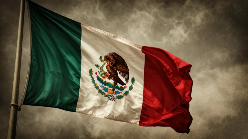 Cuál es la historia y evolución de la bandera de México 5 Una fotografía dramática de la bandera mexicana