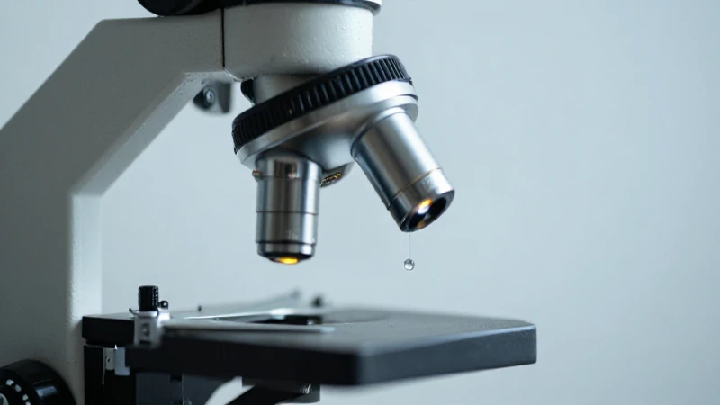 Microfotografía macro revela hebras de ADN