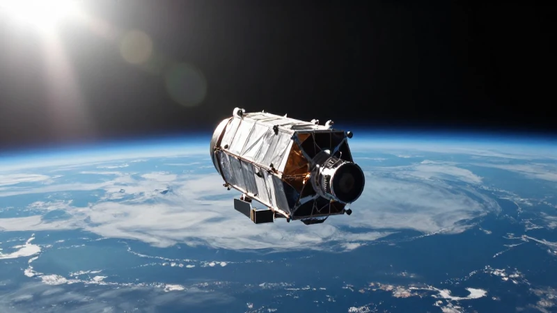 Satélite Landsat 1 observa la Tierra iluminada