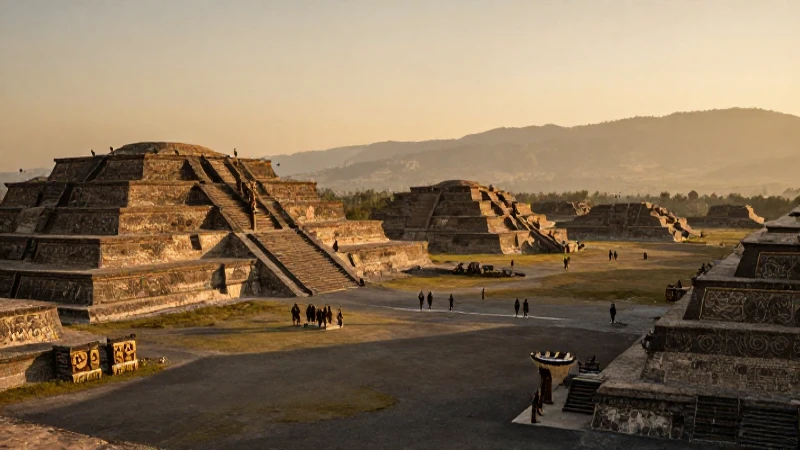 Guerreros aztecas, Tenochtitlán, luz dorada cinematográfica