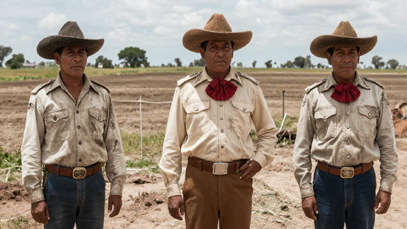 Soldados revolucionarios mexicanos ante tierras áridas