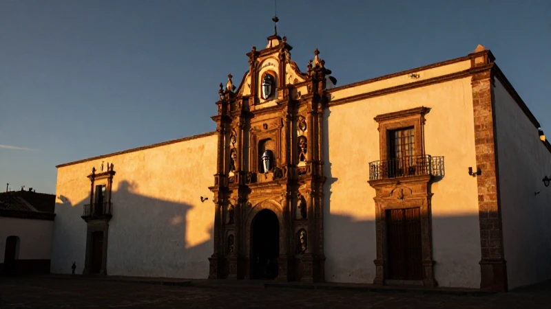 Cuáles fueron los eventos clave de la época colonial 7 Arquitectura colonial mexicana con luz dorada dramática