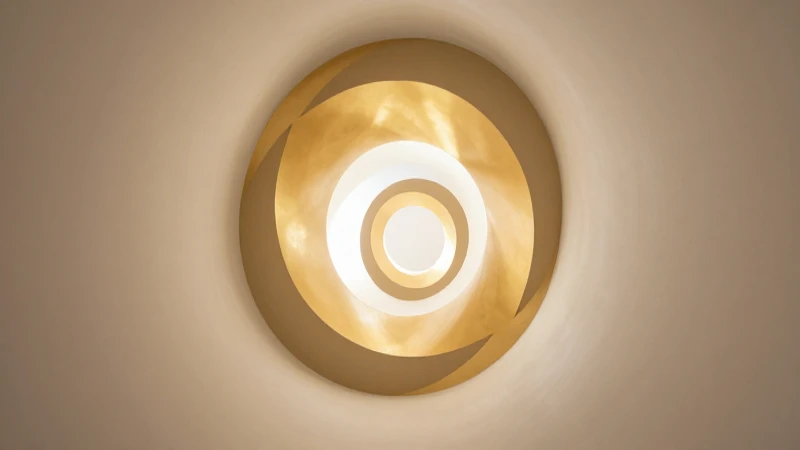 Formas geométricas elegantes con luz suave