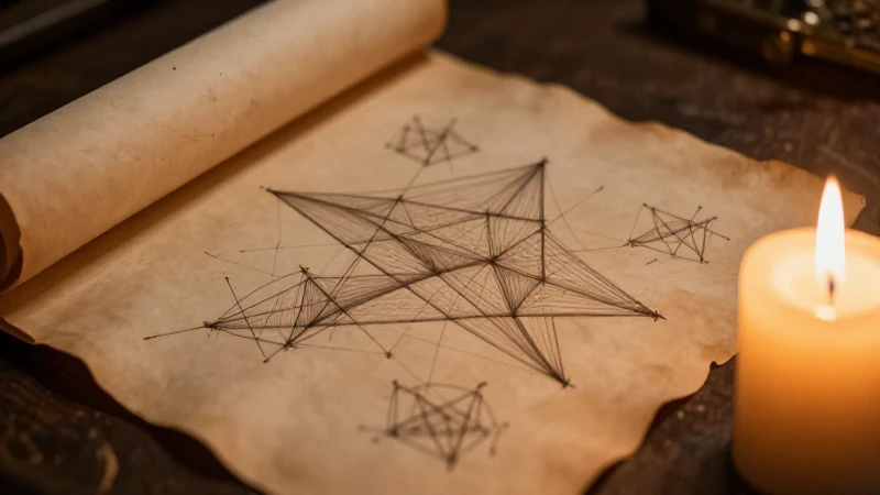 Papiro antiguo revela diagramas bajo luz cálida