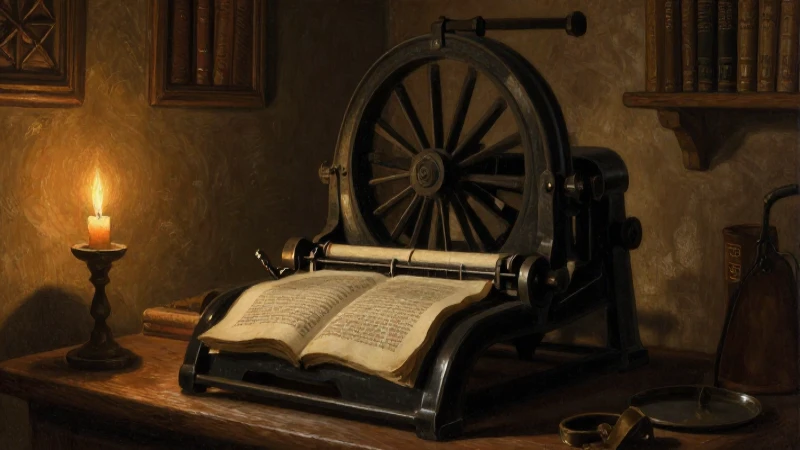 Escritura manuscrita iluminada por luz cálida