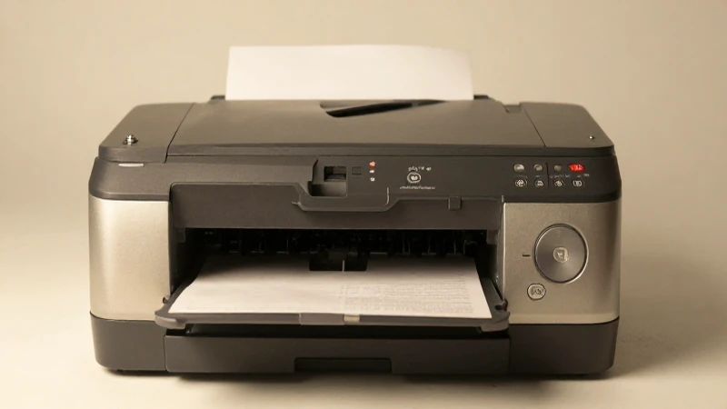 Evolución histórica de la impresora, cuáles son sus etapas 8 Impresora antigua con estética cálida vintage