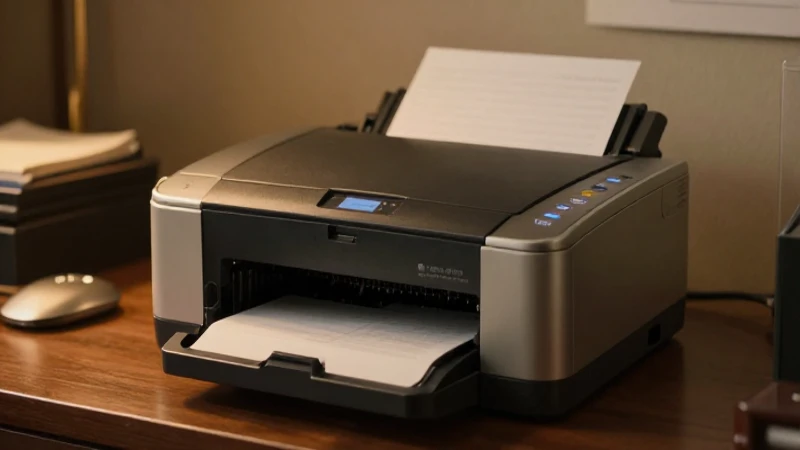 Evolución histórica de la impresora, cuáles son sus etapas 5 Impresora láser antigua iluminada con cine