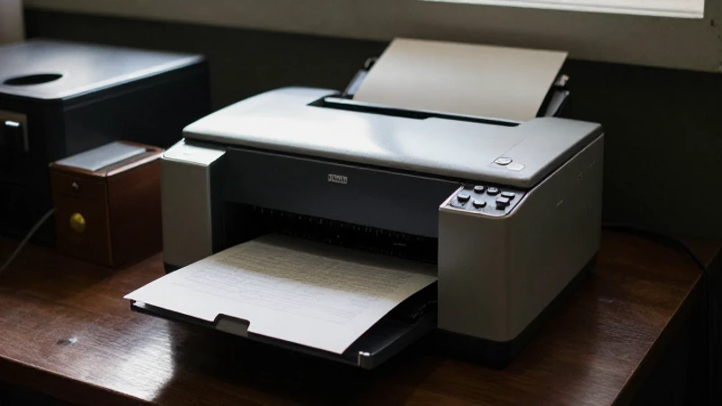 Evolución histórica de la impresora, cuáles son sus etapas 4 Oficina vintage iluminada con impresora destacada