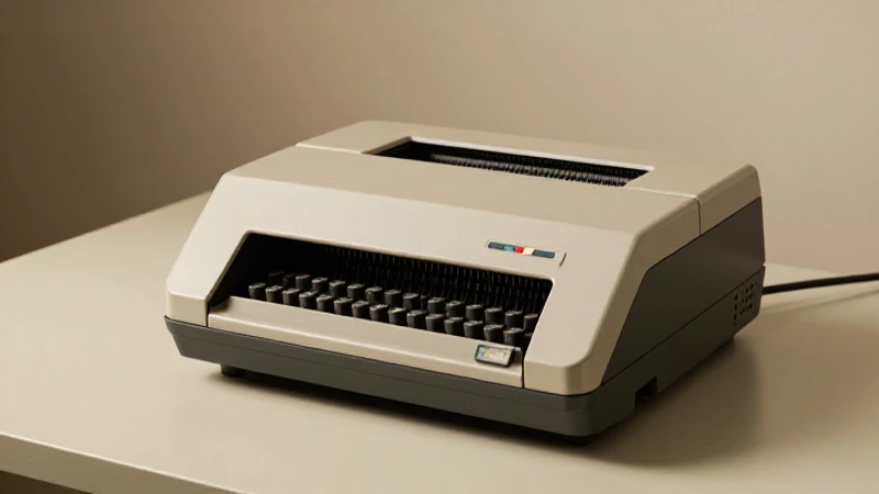 Evolución histórica de la impresora, cuáles son sus etapas 7 Impresora matricial retro en oficina cálida