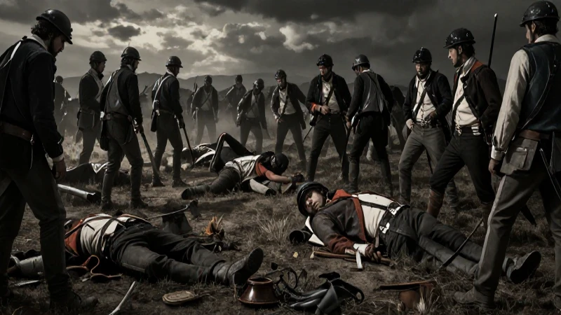 Línea de tiempo de la independencia de Colombia: Hitos Clave 4 Batalla exhaustiva, oscura y panorámica en Colombia