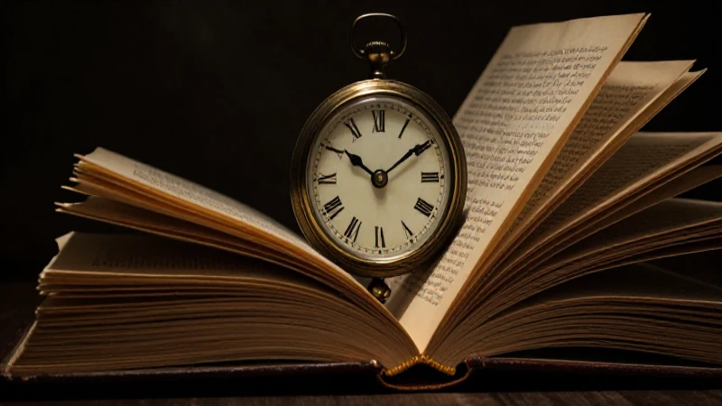 Reloj antiguo en luz dramática y detallada