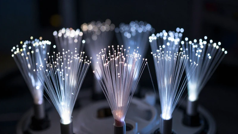 Línea del tiempo de la luz: evolución desde la antigüedad 8 Red futurista luminosa con instrumentación científica