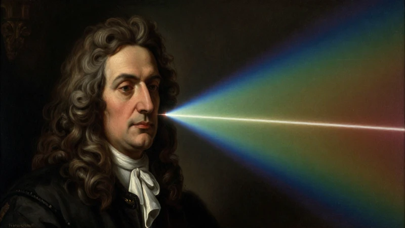 Línea del tiempo de la luz: evolución desde la antigüedad 6 Newton estudió la luz mediante prismas