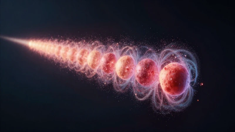 Línea del tiempo de la materia: Evolución de su estructura 7 Colisión de partículas con efecto dramático cinematográfico