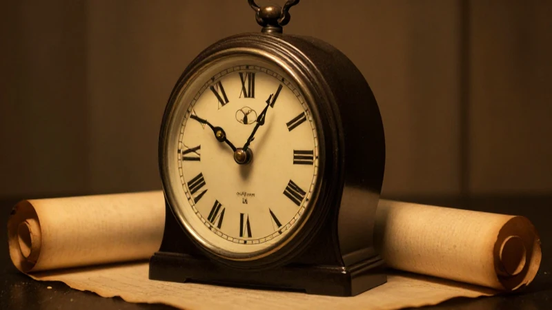 Reloj antiguo iluminado con estilo cinematográfico