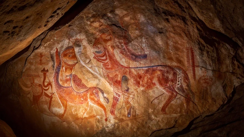 Arte rupestre antiguo ilumina el pasado