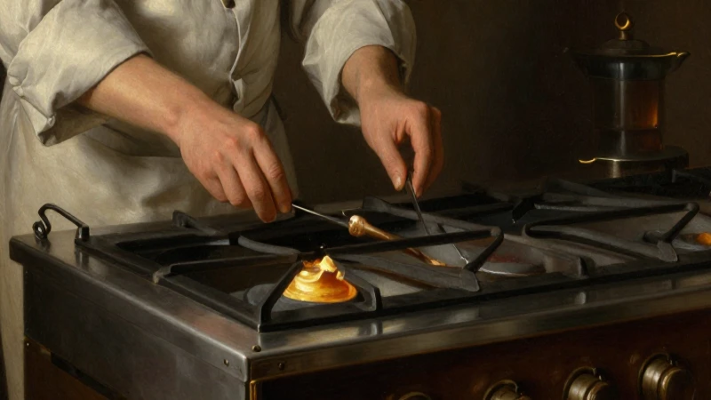 cómo ha evolucionado la repostería desde Grecia hasta hoy 4 Horno antiguo, manos reposteras, luz cálida