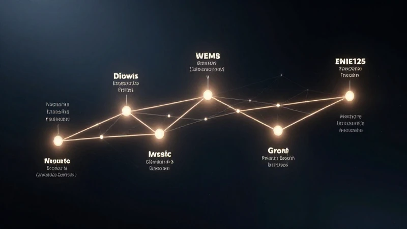 Conexiones futuristas iluminan la línea temporal