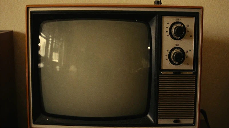 Cuáles son los hitos en la evolución de la televisión en México 3 Televisión antigua con ambiente cinematográfico cálido