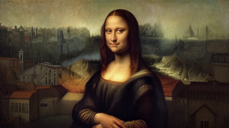 Da Vinci florentino, pincel detallado e iluminación dramática