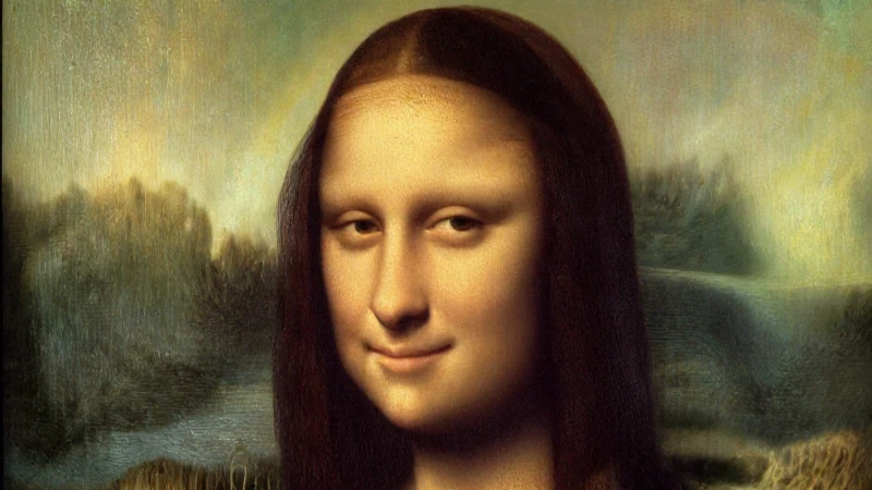 Retrato detallado del rostro de la Mona Lisa
