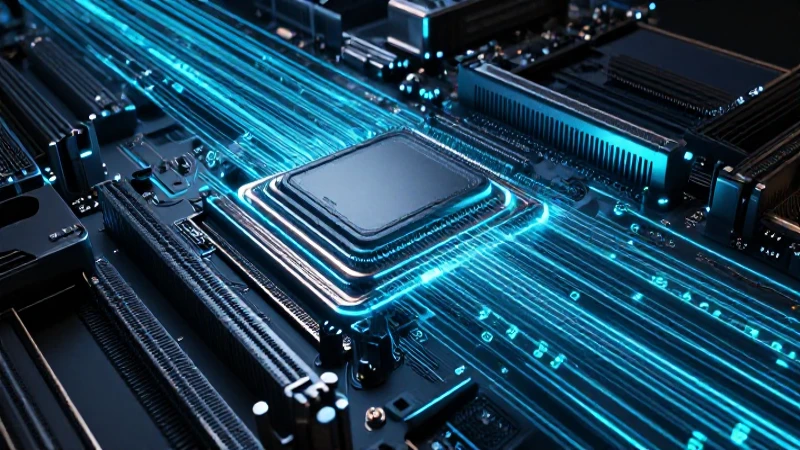 Línea del Tiempo de Linux: Evolución y Hitos Clave 8 Placa base futurista con código brillante