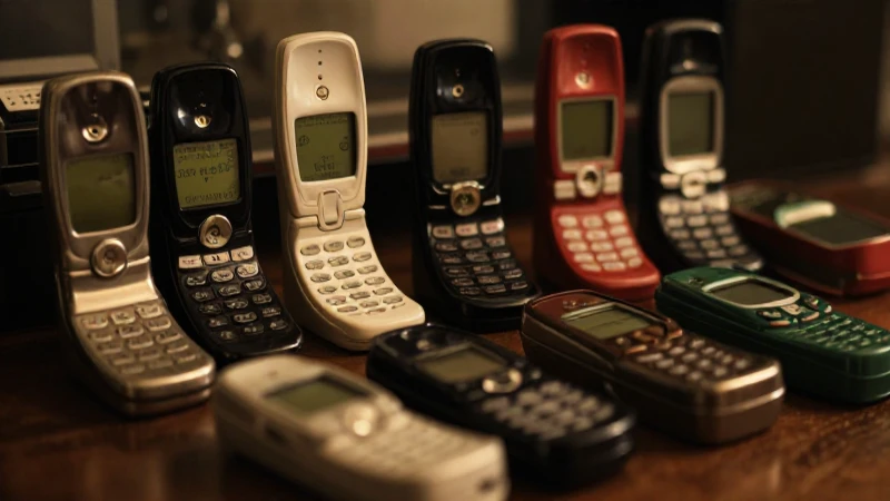 Cuál es la evolución de dispositivos móviles en una línea del tiempo 5 Teléfonos antiguos con encanto nostálgico y suave