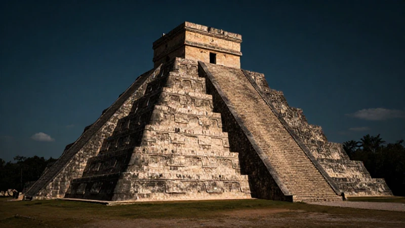 Impresionante arquitectura antigua bajo luz cinematográfica