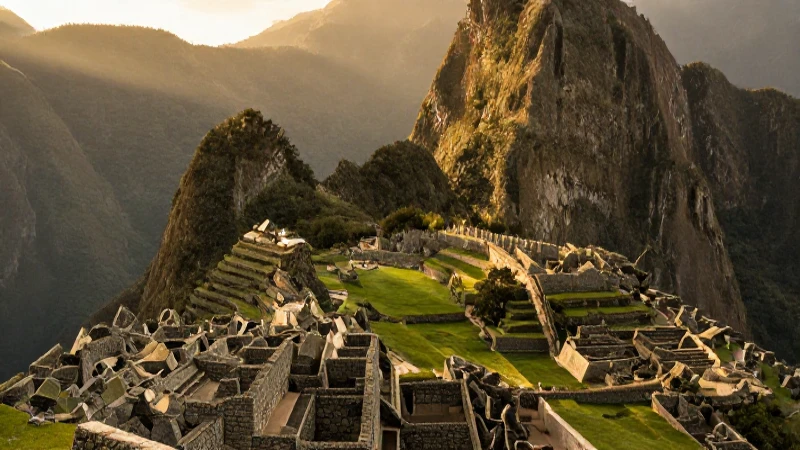 Línea del tiempo de los incas: Historia del Tahuantinsuyo 8 Machu Picchu irradia luz dorada al atardecer