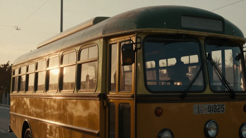Transporte antiguo iluminado con arte cinematográfico