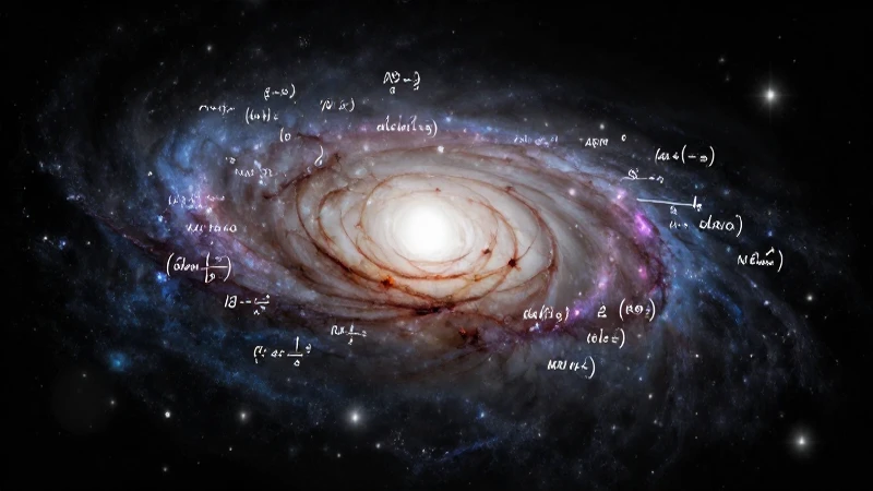 Línea del tiempo de los números reales: historia y evolución 11 Galaxia espiral hiperrealista iluminada matemáticamente