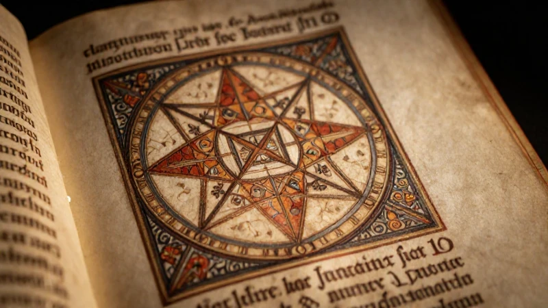 Línea del tiempo de los números reales: historia y evolución 5 Manuscrito medieval con diagramas geométricos detallados