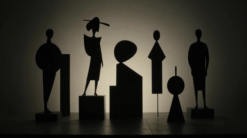 Cuál es la evolución de los partidos políticos en México 12 Figuras políticas abstractas, luces dramáticas y geométricas