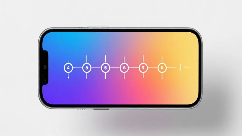 Pantalla iluminada muestra evolución con degradado