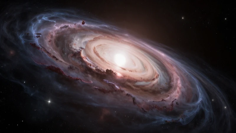 Línea del tiempo del Big Bang: Eventos Clave en el Universo 7 Universo expansivo, nebulosas girando, luz dramática
