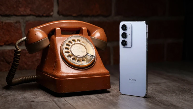 Cuál es la evolución del celular desde su inicio hasta 2023 8 Teléfono antiguo frente a moderno, iluminación cinematográfica